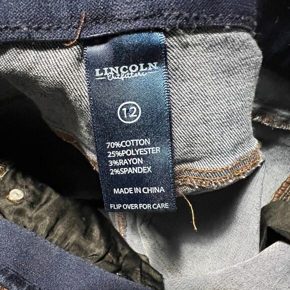 Lincoln Outfitted Comfort Flex womens Jeans Medium Wash Size 12 Denim - Picture 7 of 9
